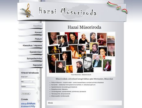 Hazai Műsoriroda ~ Prémium WordPress honlap