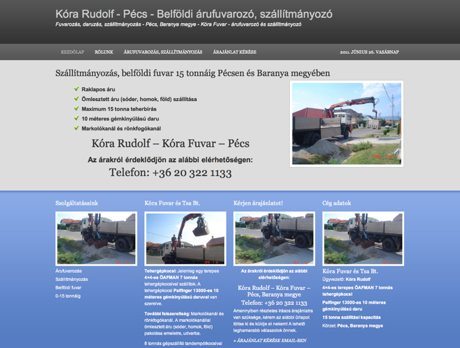 Kóra Fuvar ~ Prémium WordPress honlap